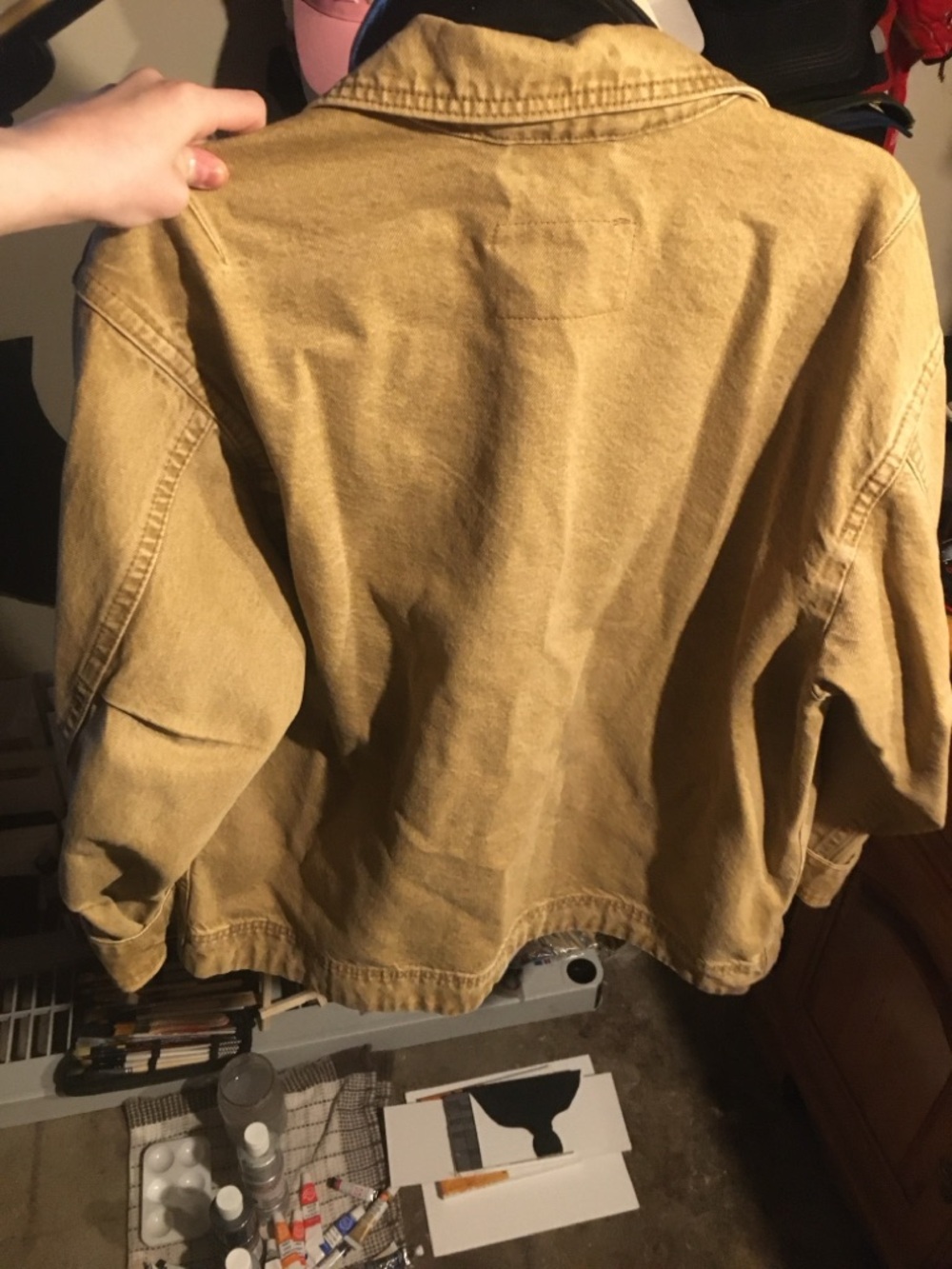 Collared Zip-Up Denim Jacket - Picture 2 of 2